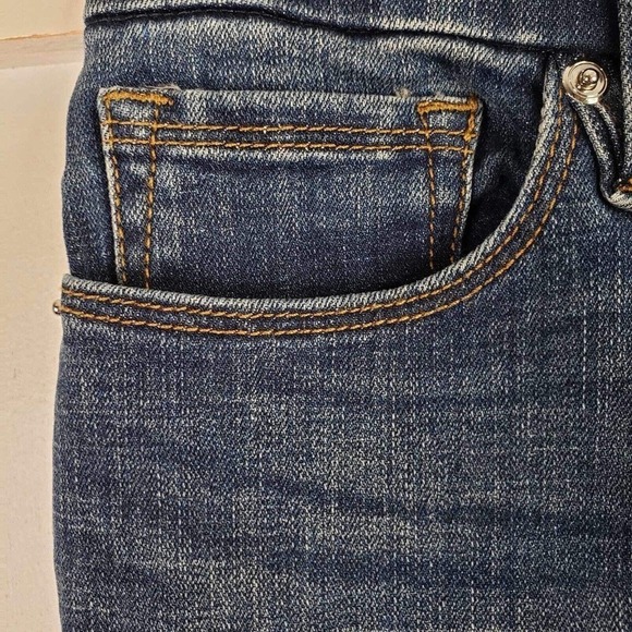 Good American Women’s 4/27 Good Legs Skinny Jeans High Rise Chewed Raw Hem - Picture 4 of 13